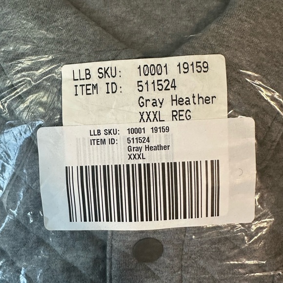 L.L. Bean Men's Quilted Snap Overshirt/Sweatshirt - Picture 11 of 14